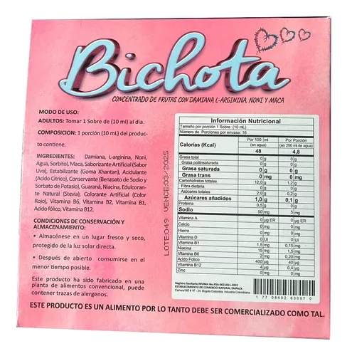 Bichota Sachets Bichota Sachets